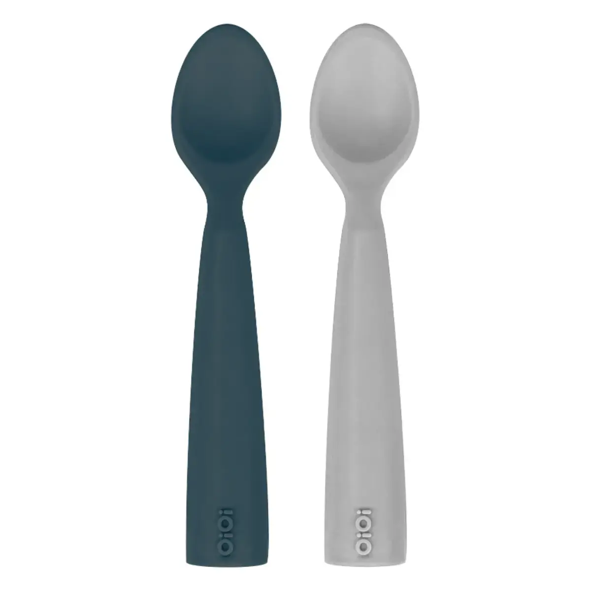 OiOi Nam Nam Mama Kaşığı 2li Deep Blue - Powder Grey