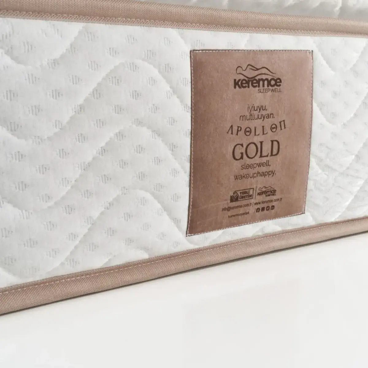 Keremce Apollon Gold Pedli Yaylı Yatak 100x200