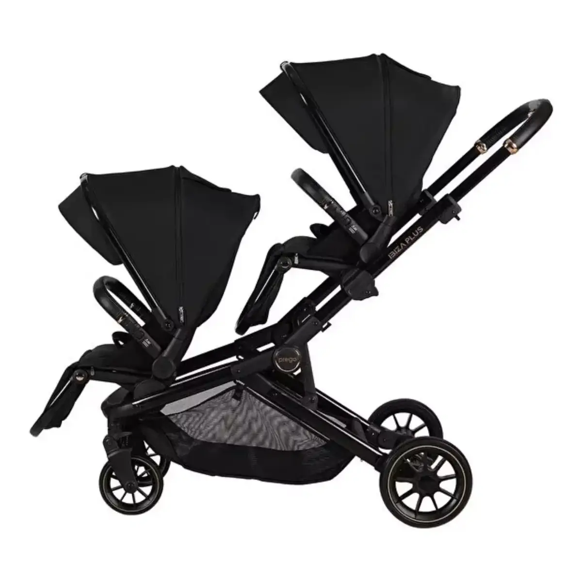 Prego 2420 Ibiza Plus I-Size Travel Sistem İkiz Bebek Arabası Siyah