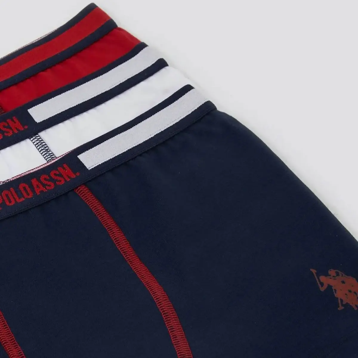U.S. Polo Boxer 3lü Beyaz