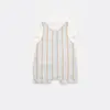 Bibaby Salopet Tulum Stripe Sytle Bej - Mavi