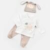 Bibaby Organik Zıbın Takımı 3lü Curly Sheep Ekru