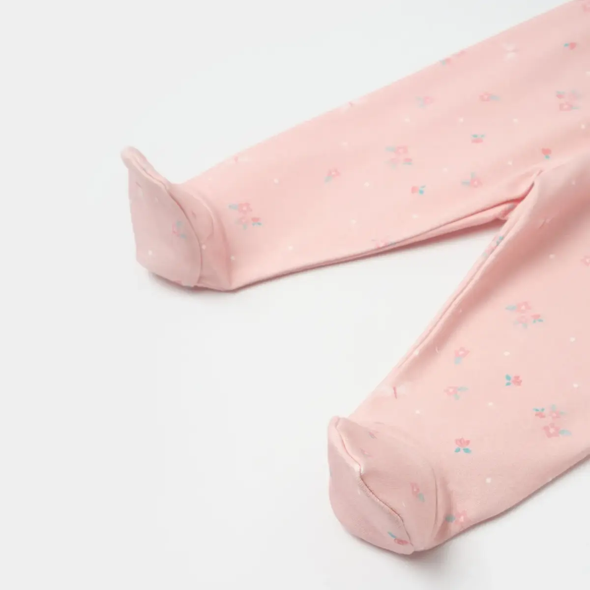 Bibaby Organik Pantolon Patikli Always Happy Gül Kurusu - Mint