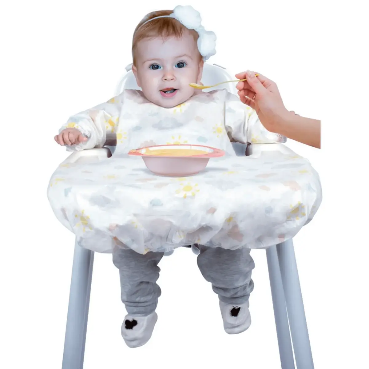 Sevi Bebe Kollu Mama Sandalyesi Önlüğü 5li