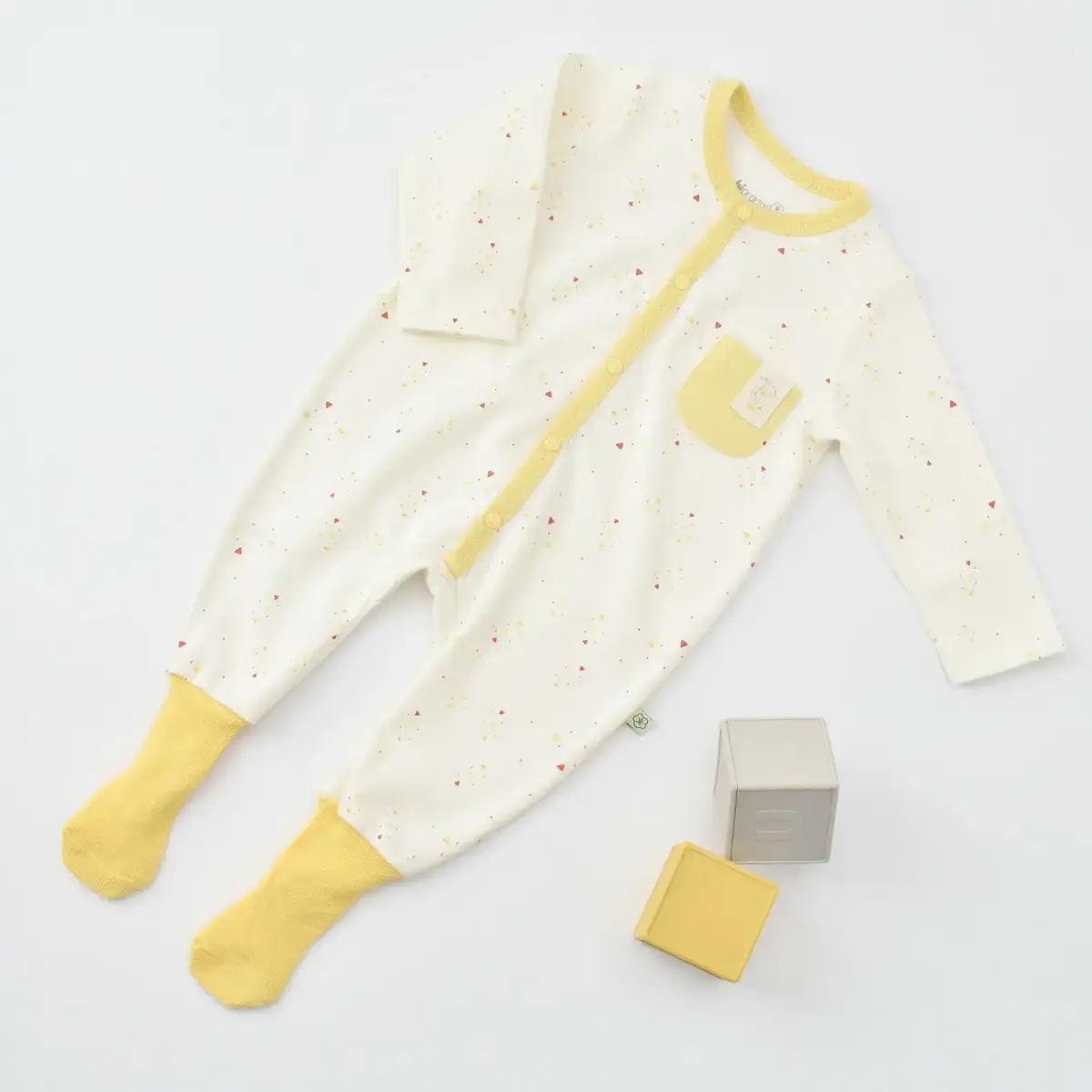 Bibaby Organik Tulum Çoraptolon Baby Racoon Vanilla Ice