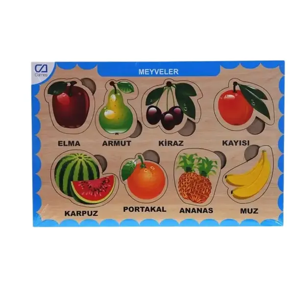 Ca Games Ahşap Tutmalı Puzzle Meyveler