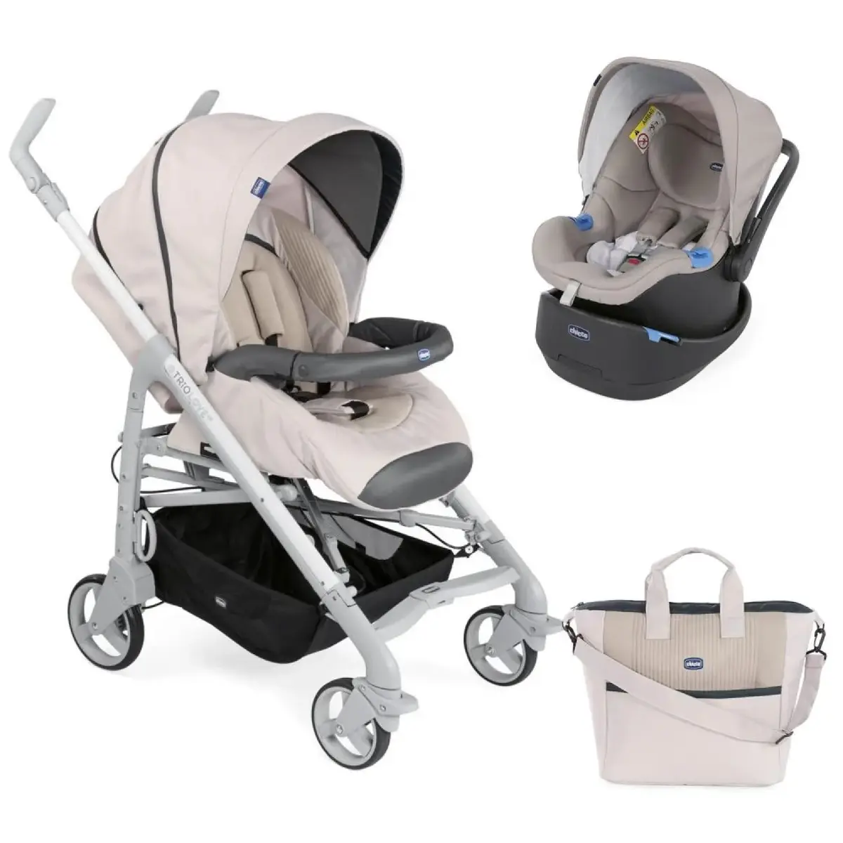 Chicco Duo Love Up Travel Sistem Bebek Arabası Beige