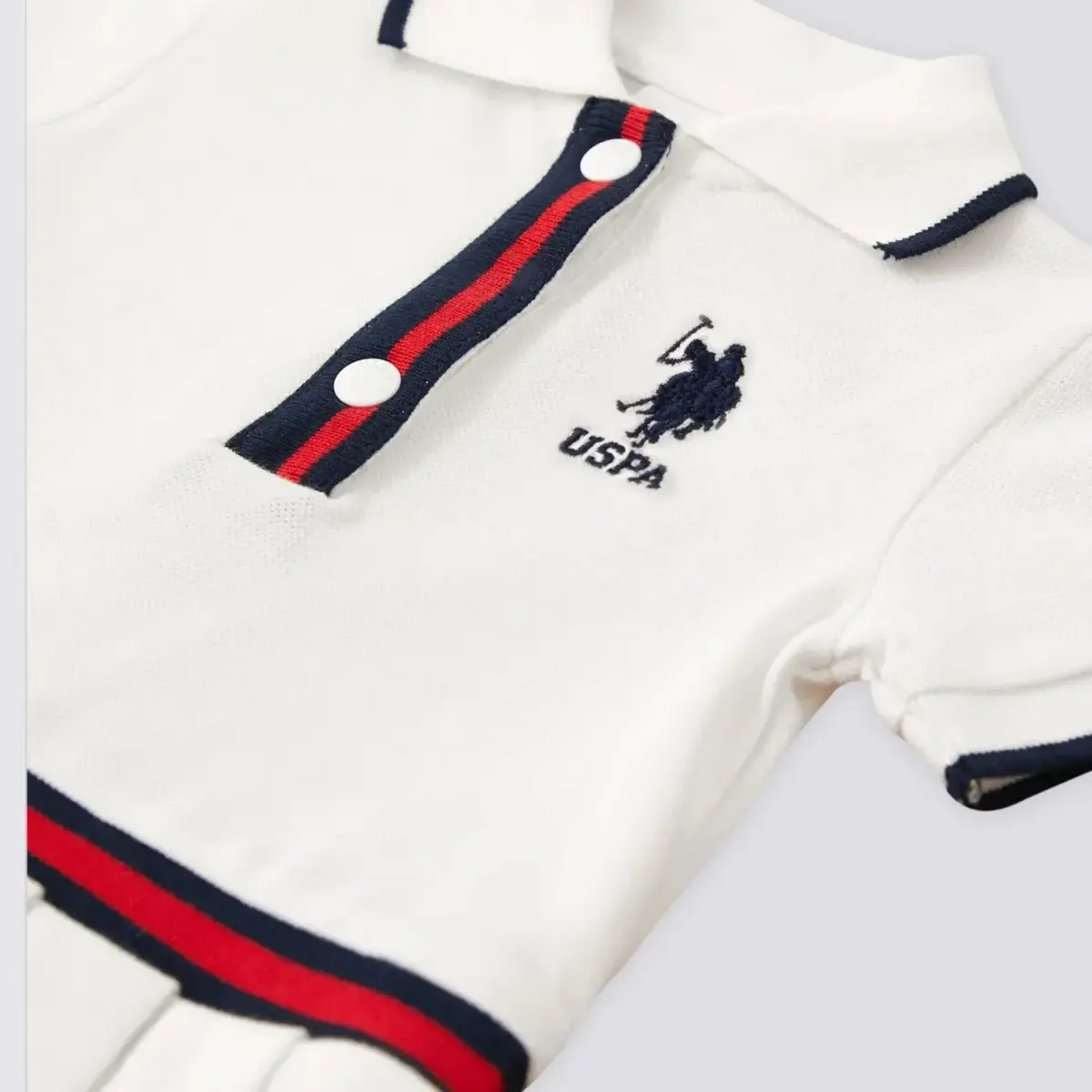 U.S. Polo Elbise Krem