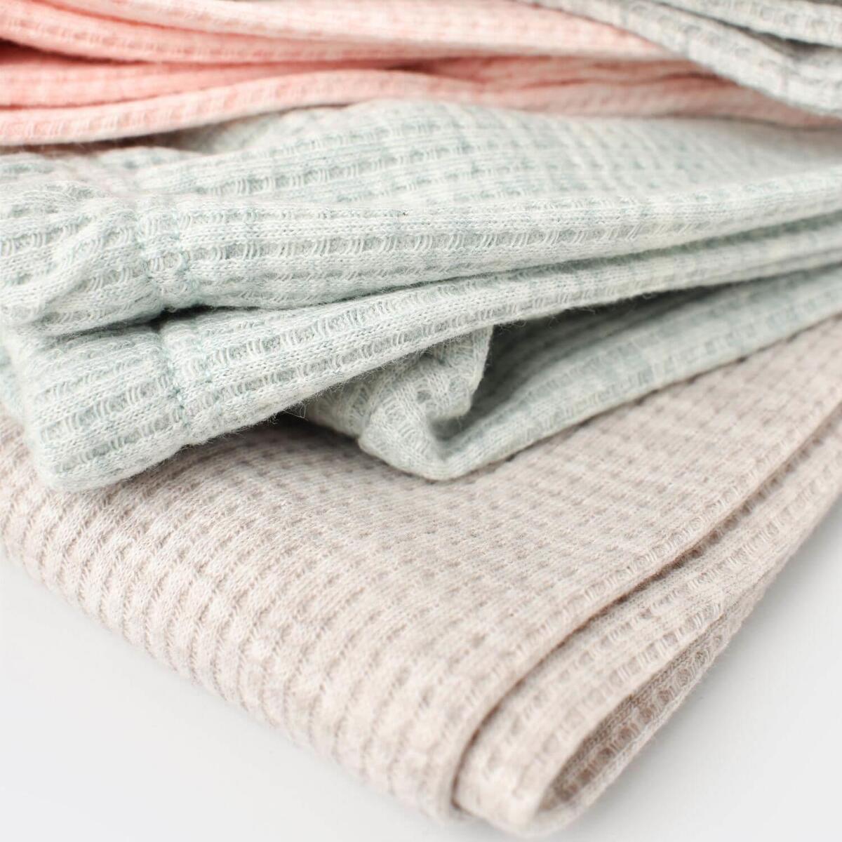 Bibaby Organik Zıbın Takımı 3lü Nature In Waffle Pembe Melanj