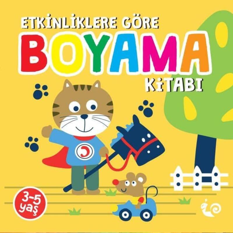 Etkinliklere Göre 24 Sayfa Boyama Kitabı Sarı