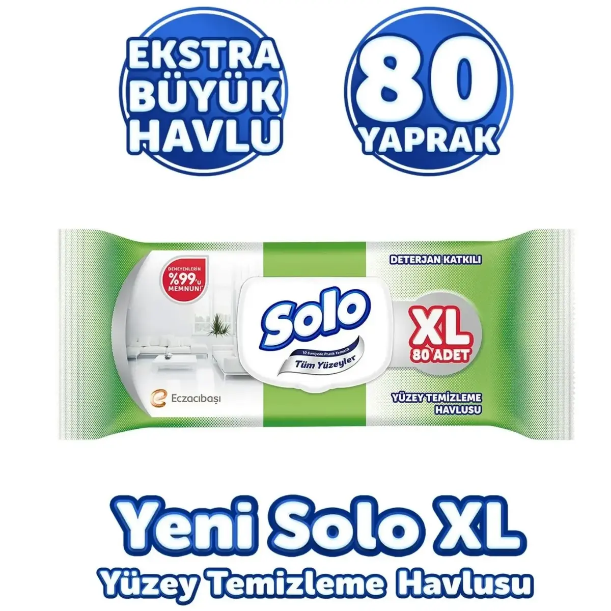 Solo XL Yüzey Temizlik Havlusu 80 li