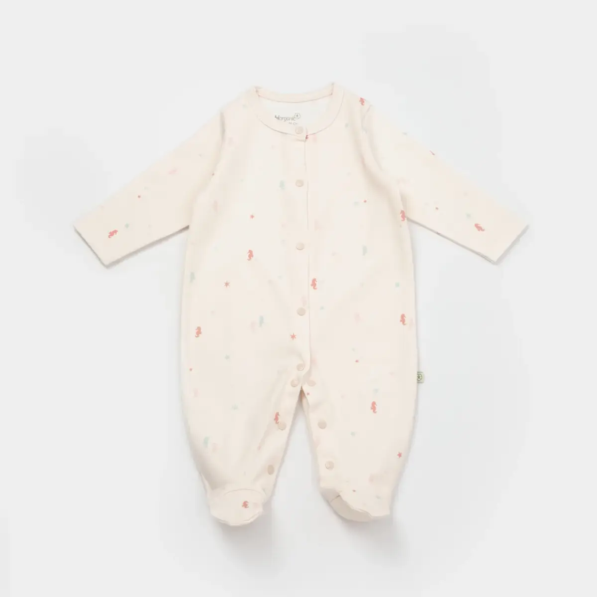 Bibaby Organik Hastane Çıkışı 10lu Save The Seahorse Bej - Mint