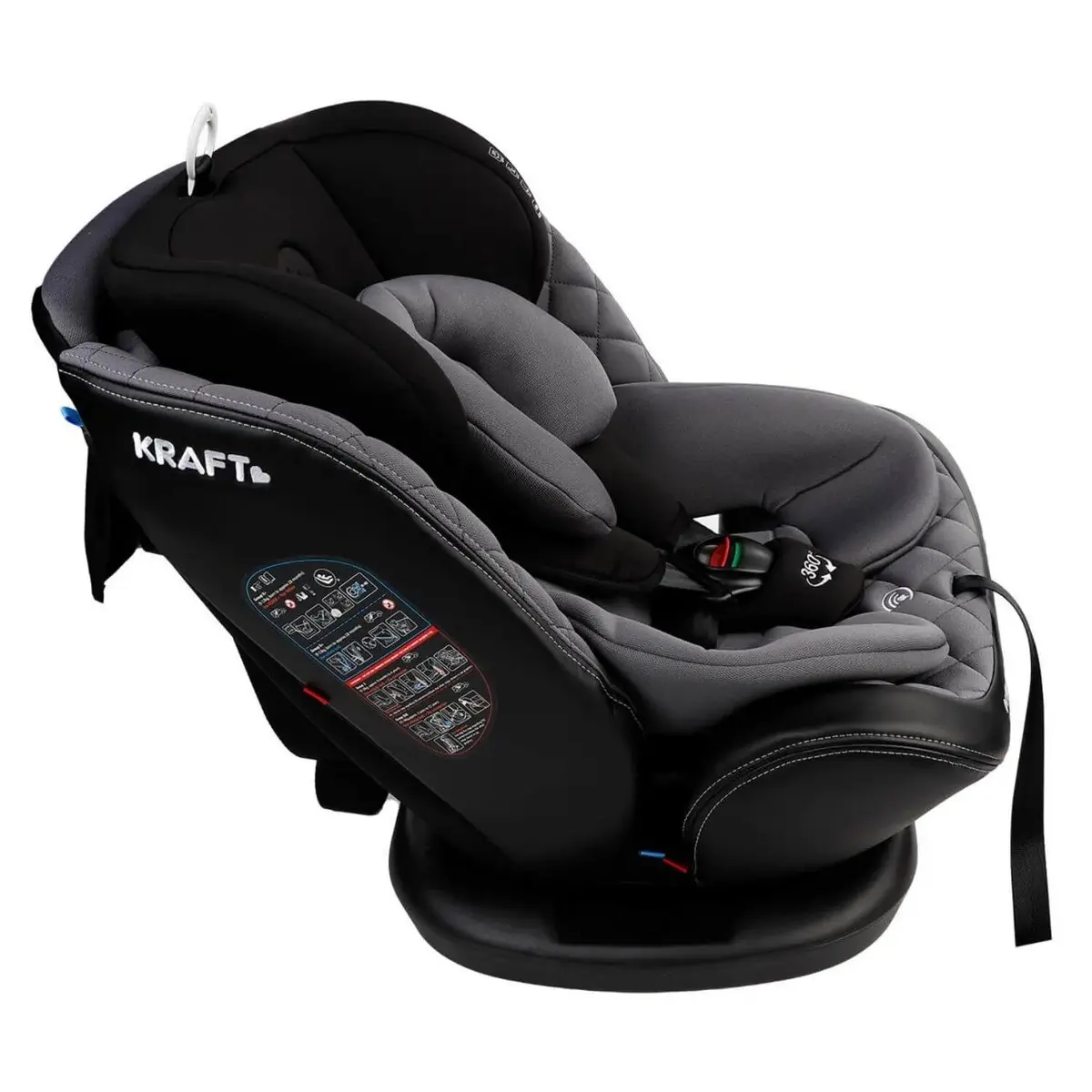 Kraft Safe Turn Oto Koltuğu 0-36 Kg Black Grey