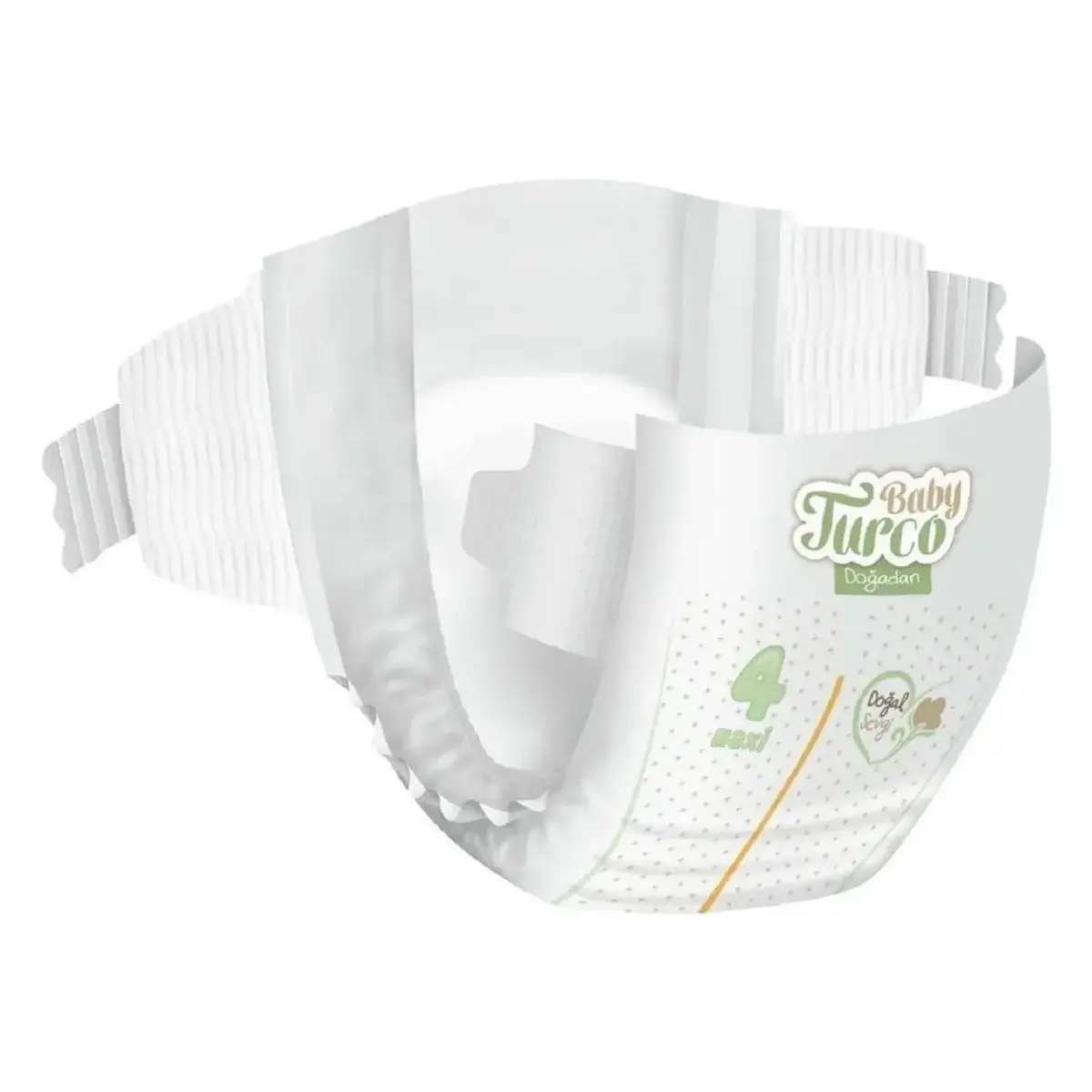 Baby Turco Doğadan Bebek Bezi 4 Numara Maxi 120 Adet Bonus Paket 