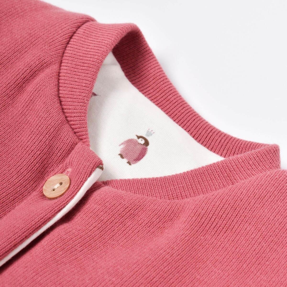 Bibaby Organik Yelek Little Love Rose Dry