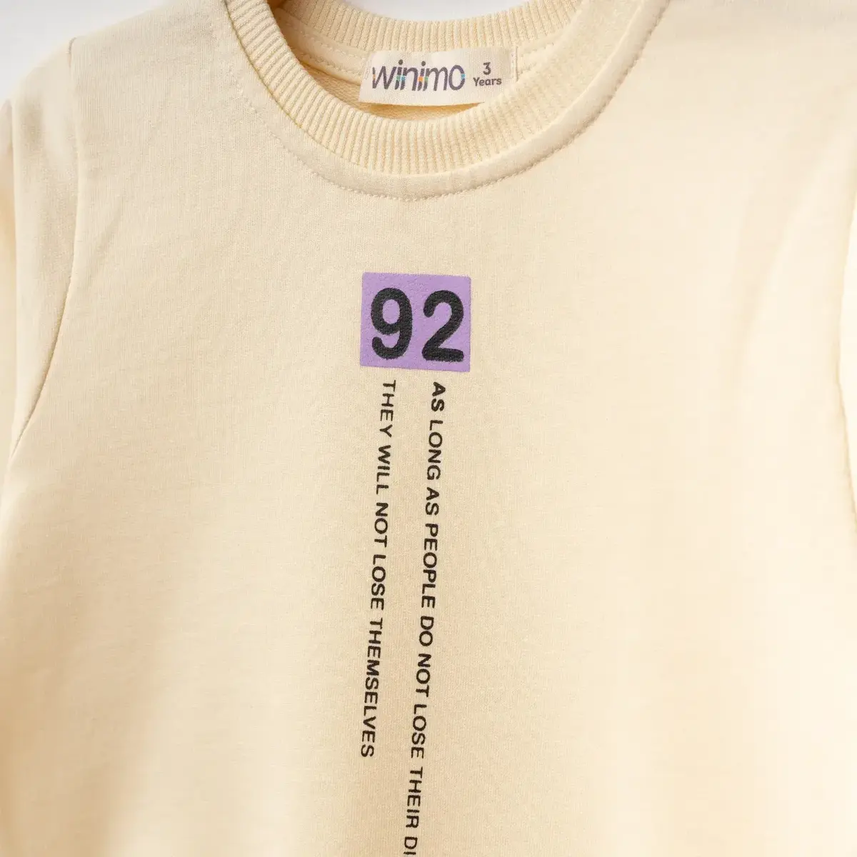 Winimo 2li Takım 92 Life Confide Baskılı Bej
