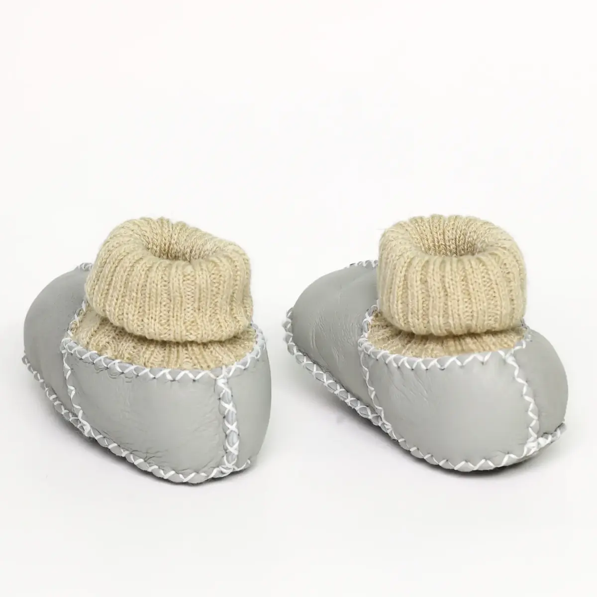 Angeltouch Bebe Patik Deri Lüx Gri