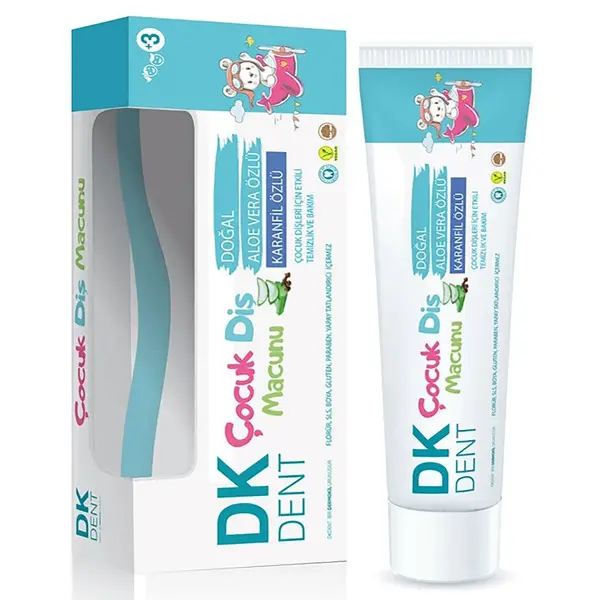 Dermokil Dkdent Çocuk Diş Macunu Fırçalı Florürsüz Orman Meyveleri 50 ml