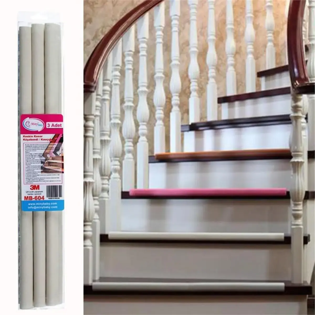 Miny Baby Jumbo Kauçuk Kenar Koruyucu Krem