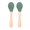 BM Care Bambu Saplı Mama Kaşığı 2li Yeşil