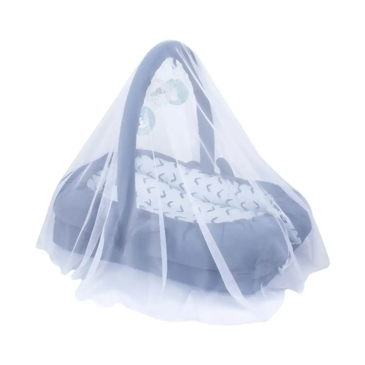 Sevi Bebe Çok Fonksiyonlu Anne Yanı Reflü Yatağı Çentik Desenli