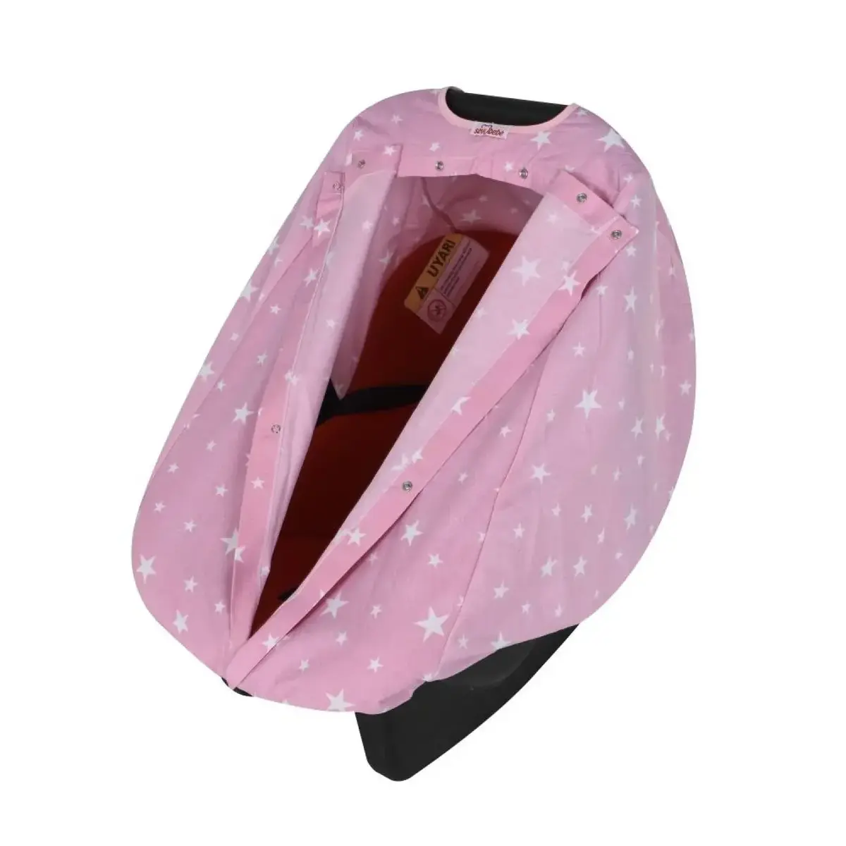 Sevi Bebe Ana Kucağı Örtüsü Pembe Yıldız