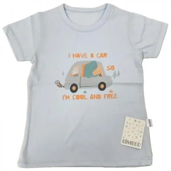 Bibaby T-Shirt Bimboo Free Mavi