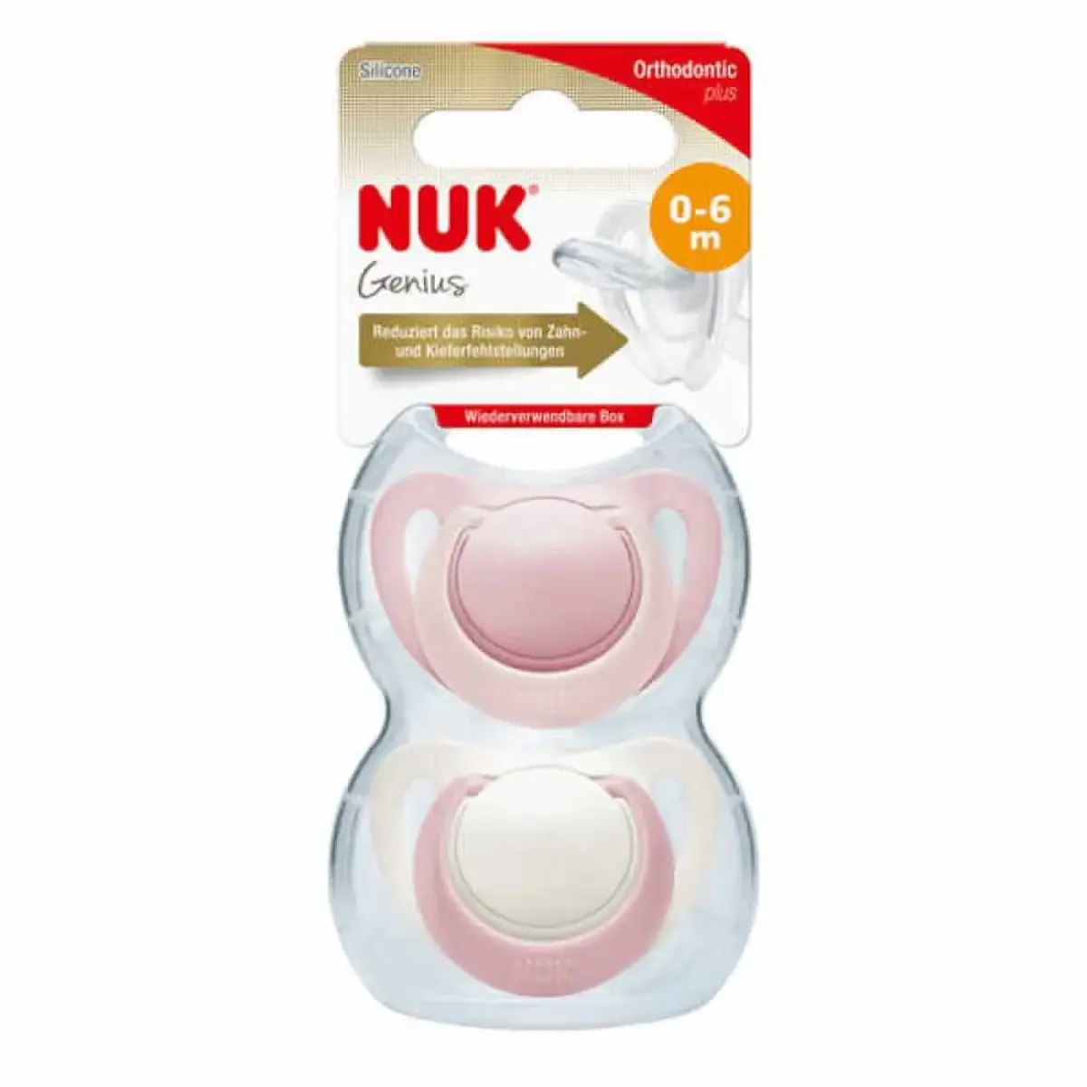 Nuk Genius Silikon Emzik 2li 0+ Ay Kız