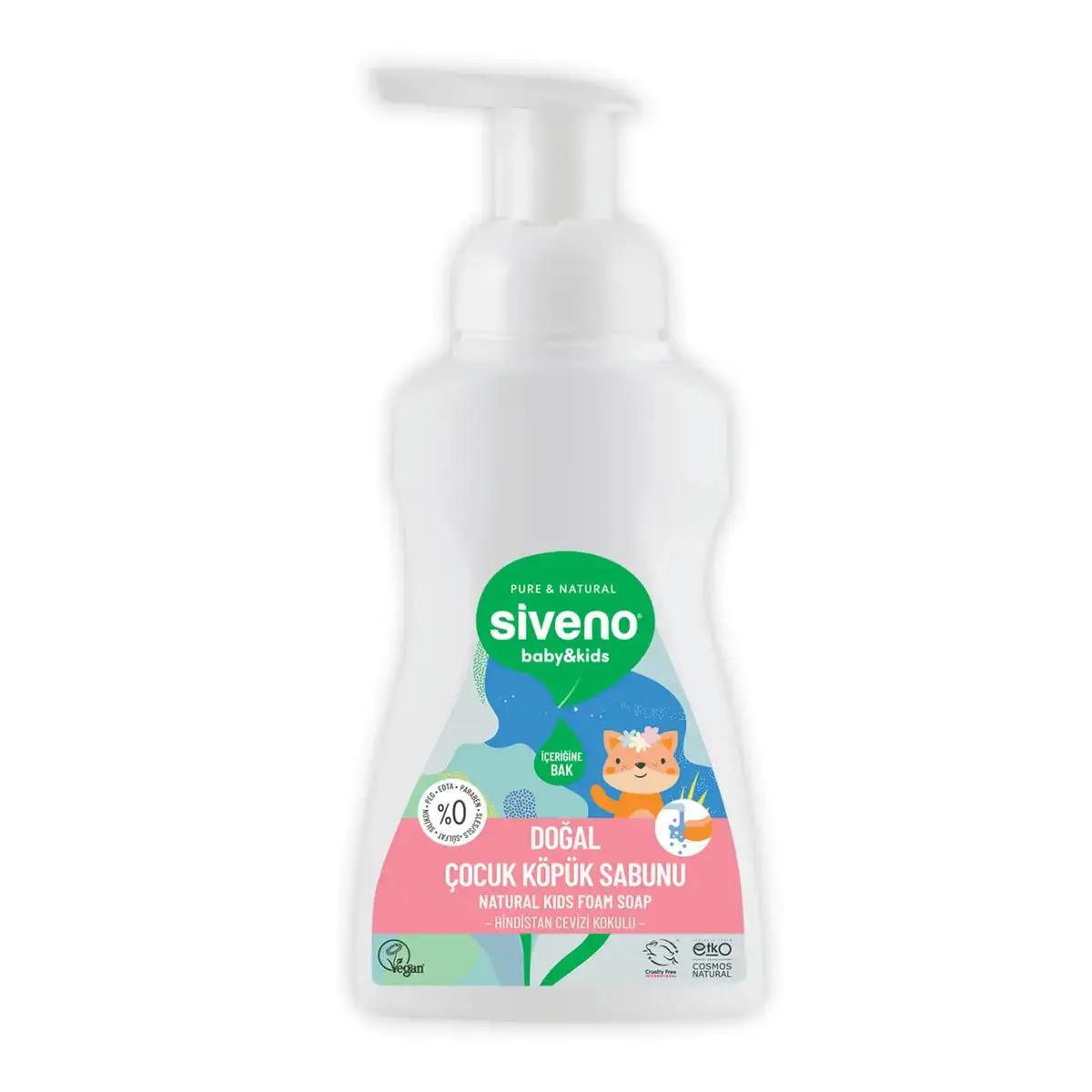 Siveno Kids %100 Zeytinyağlı Doğal Kids Köpük Sabun 250 ml 