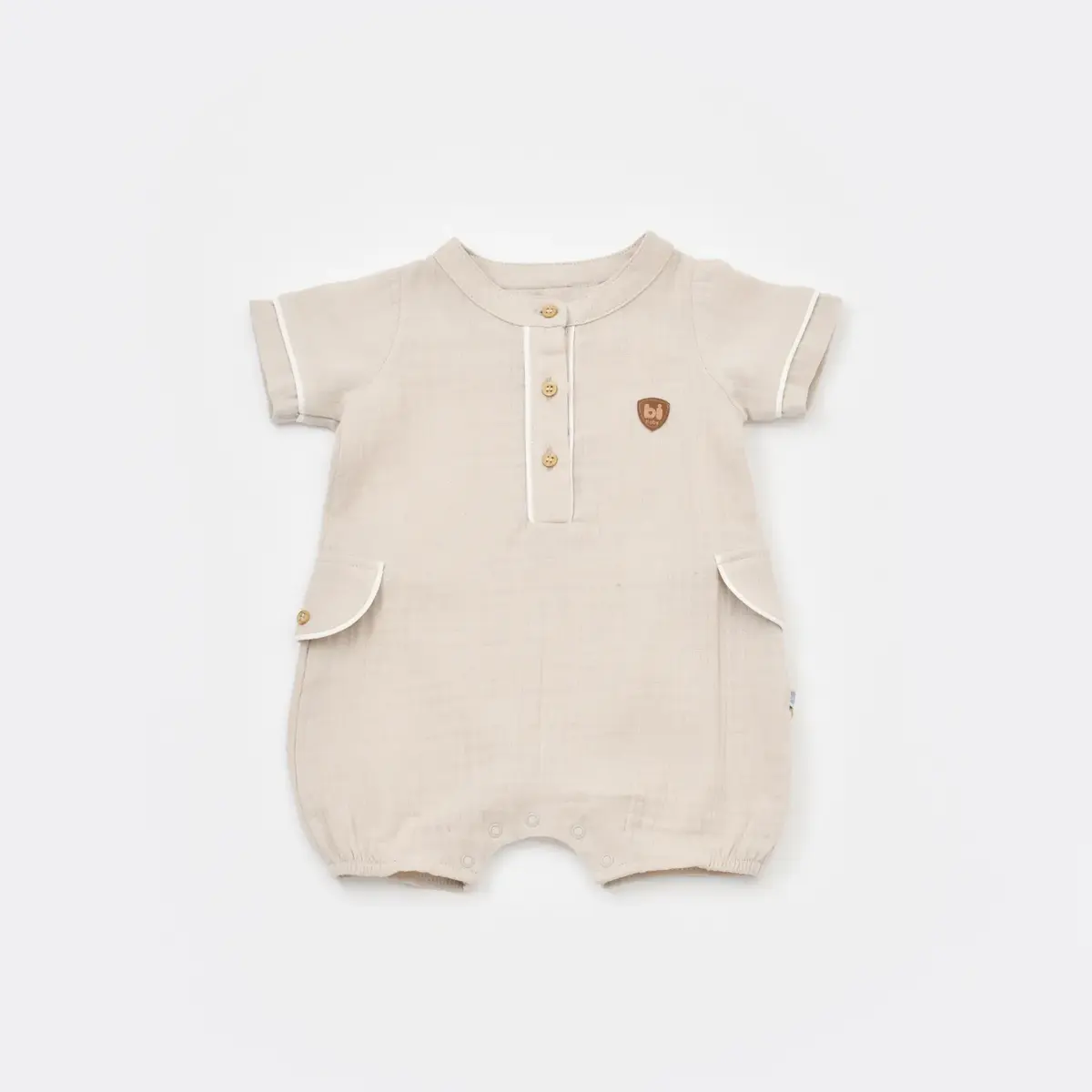 Bibaby Tulum Şortlu Müslin Maestro Bej