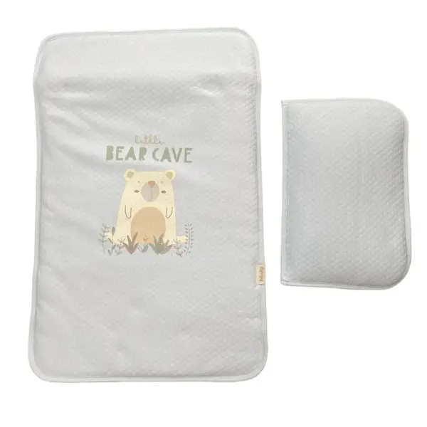 Bibaby Alt Açma Kapitone Little Brave Bear Mavi