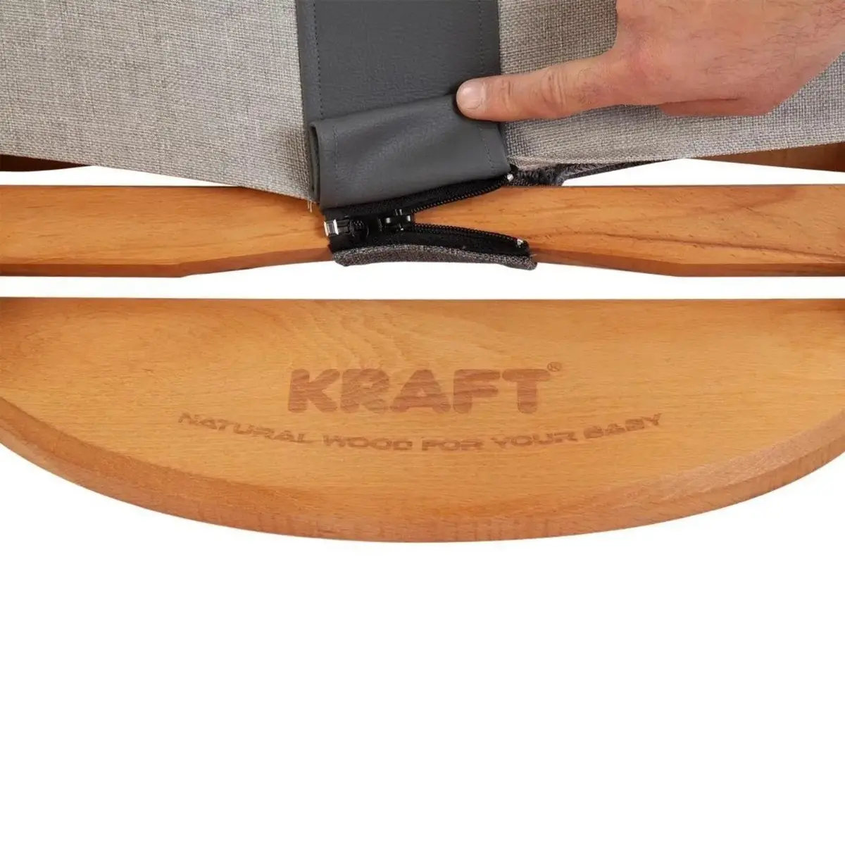 Kraft Libra Yaylanabilen ve Sallanabilen Ana Kucağı Gri