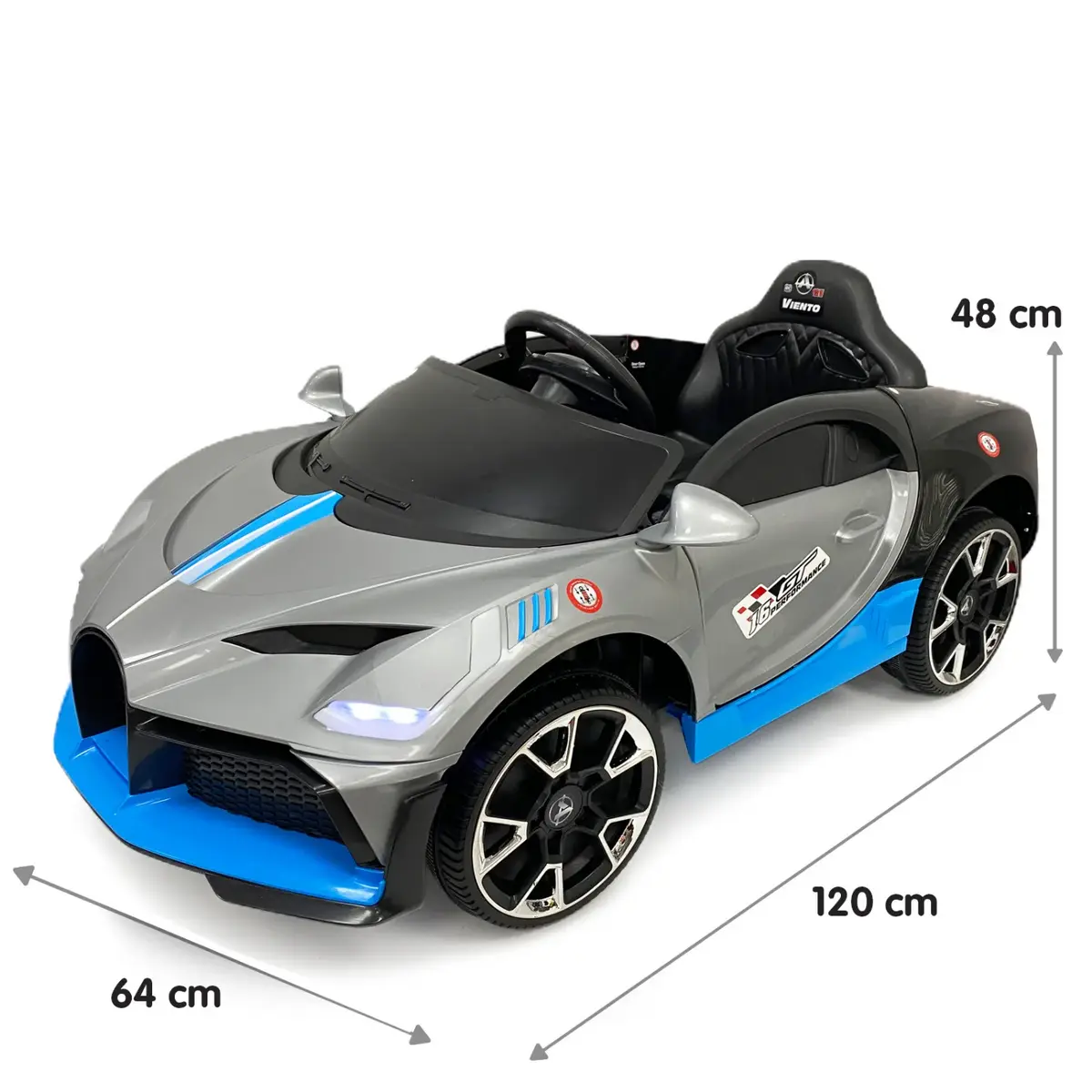 Viento GT Akülü Araba Kumandalı 4*2 12 Volt Gri