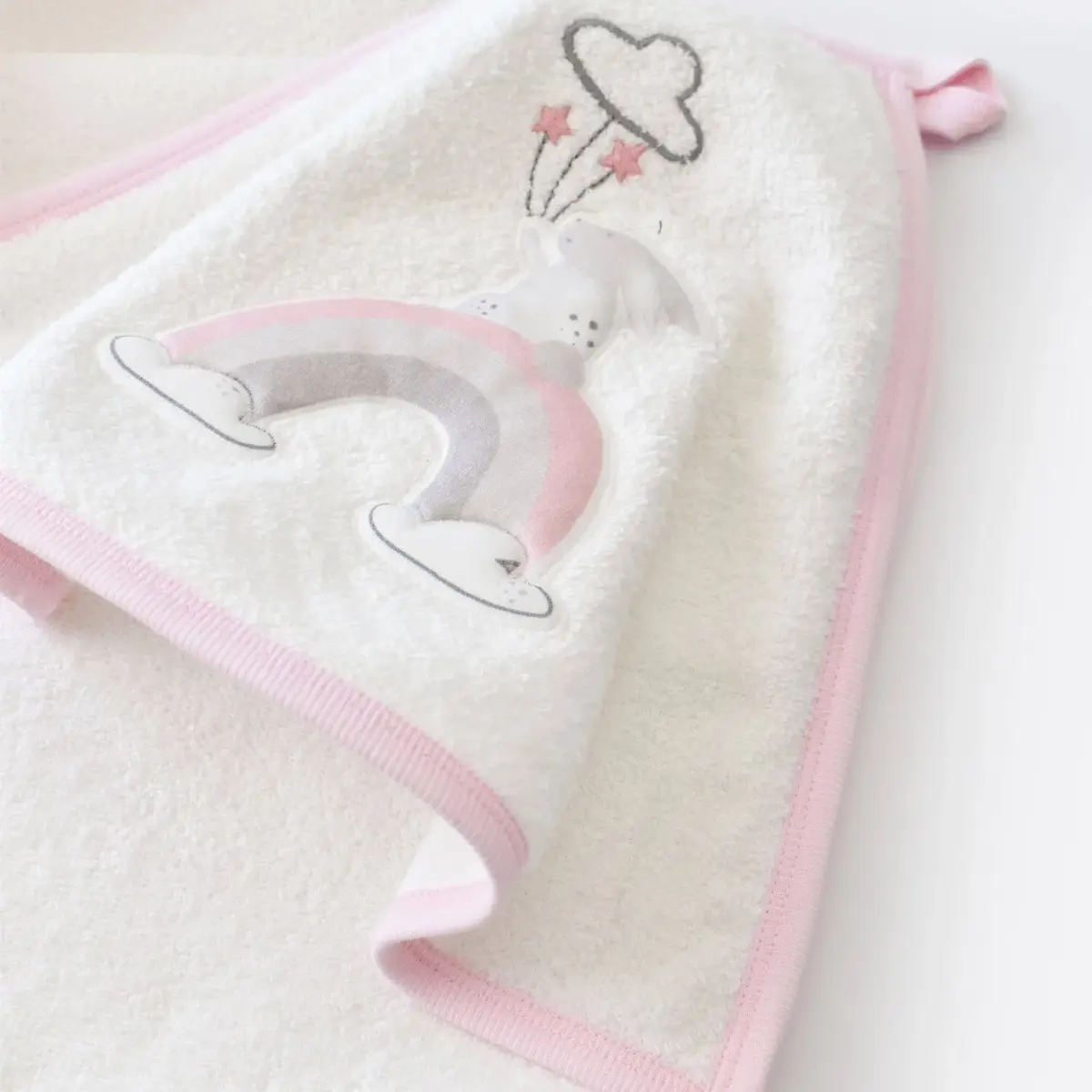 Bibaby Havlu Takımı Müslin Pretty Rabbit Pembe