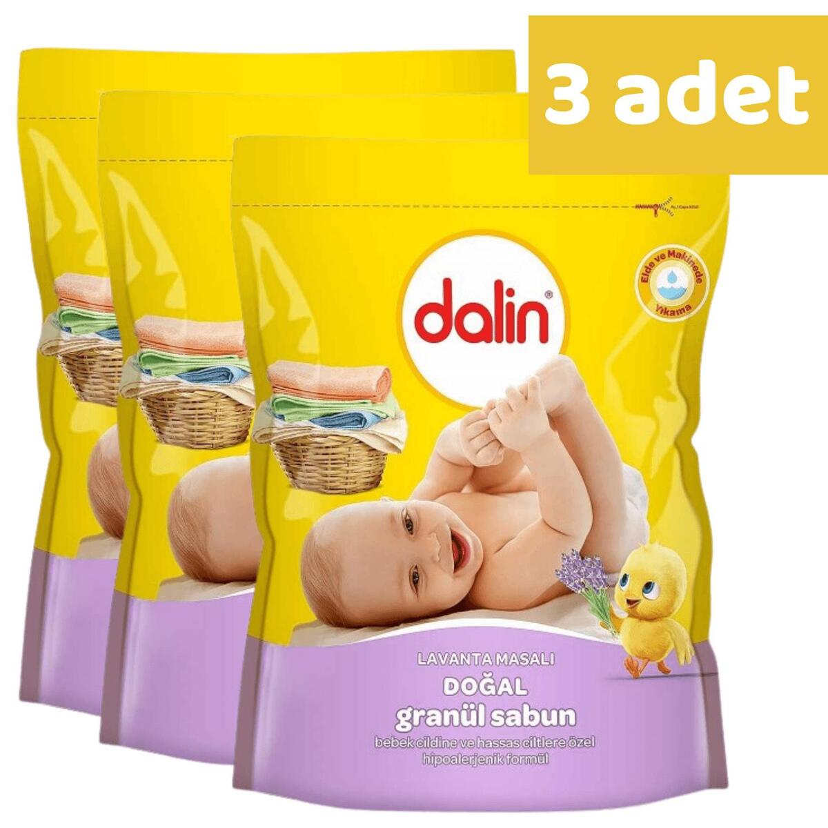 Dalin Granül Sabun Lavanta Kokulu 500 gr x 3 Adet