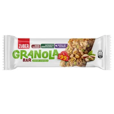 Züber Granola Bar Antep Fıstıklı 25gr