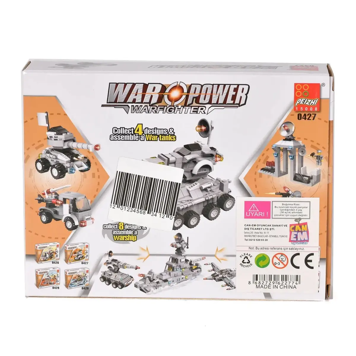 Askeri Araçlar War Power 106 Parça