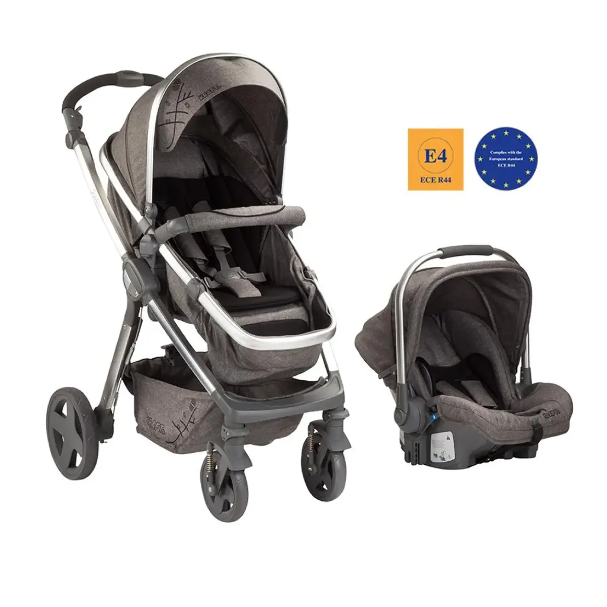 Kraft Switch 2018 Travel Sistem Bebek Arabası Gri