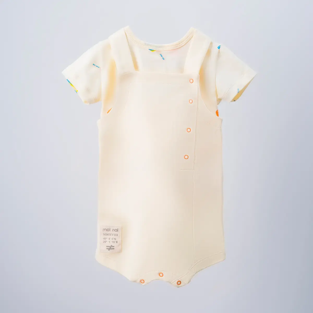 Moi Noi Salopet Çıtçıtlı Bej - Ice Cream Moi Noi Salopet Çıtçıtlı Bej - Ice Cream