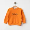 Bebolly Sweatshirt Littlimu Baskılı  Turuncu