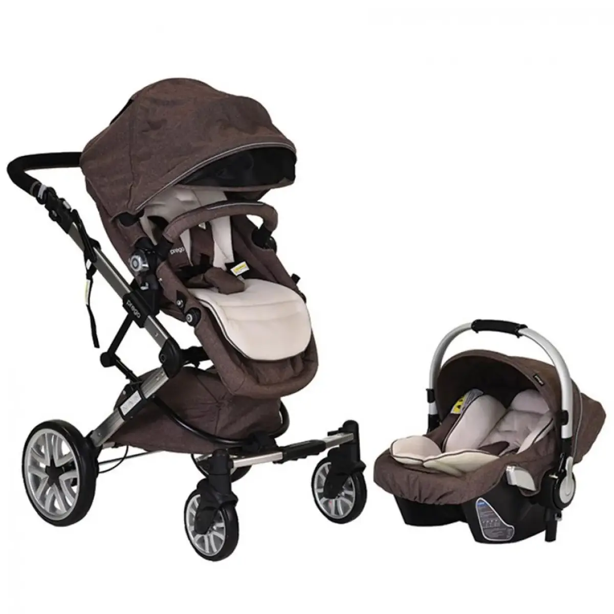 Prego Laon Travel Sistem Bebek Arabası Kahverengi