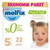 Molfix Pure&Soft Bebek Bezi 5 Beden Junior 22li Eko Paket