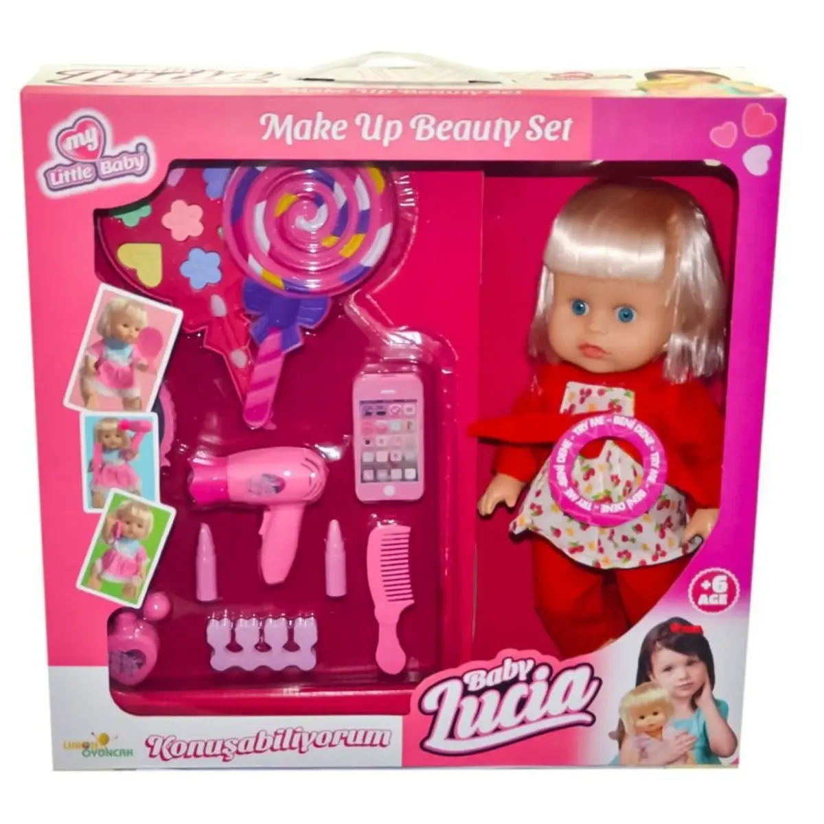 Türkçe Müzikli Bebek Makyaj Setli