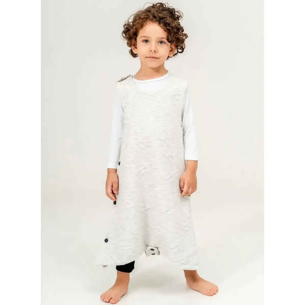 Moi Noi Uyku Tulumu Çıtçıtlı Gri Alacalı