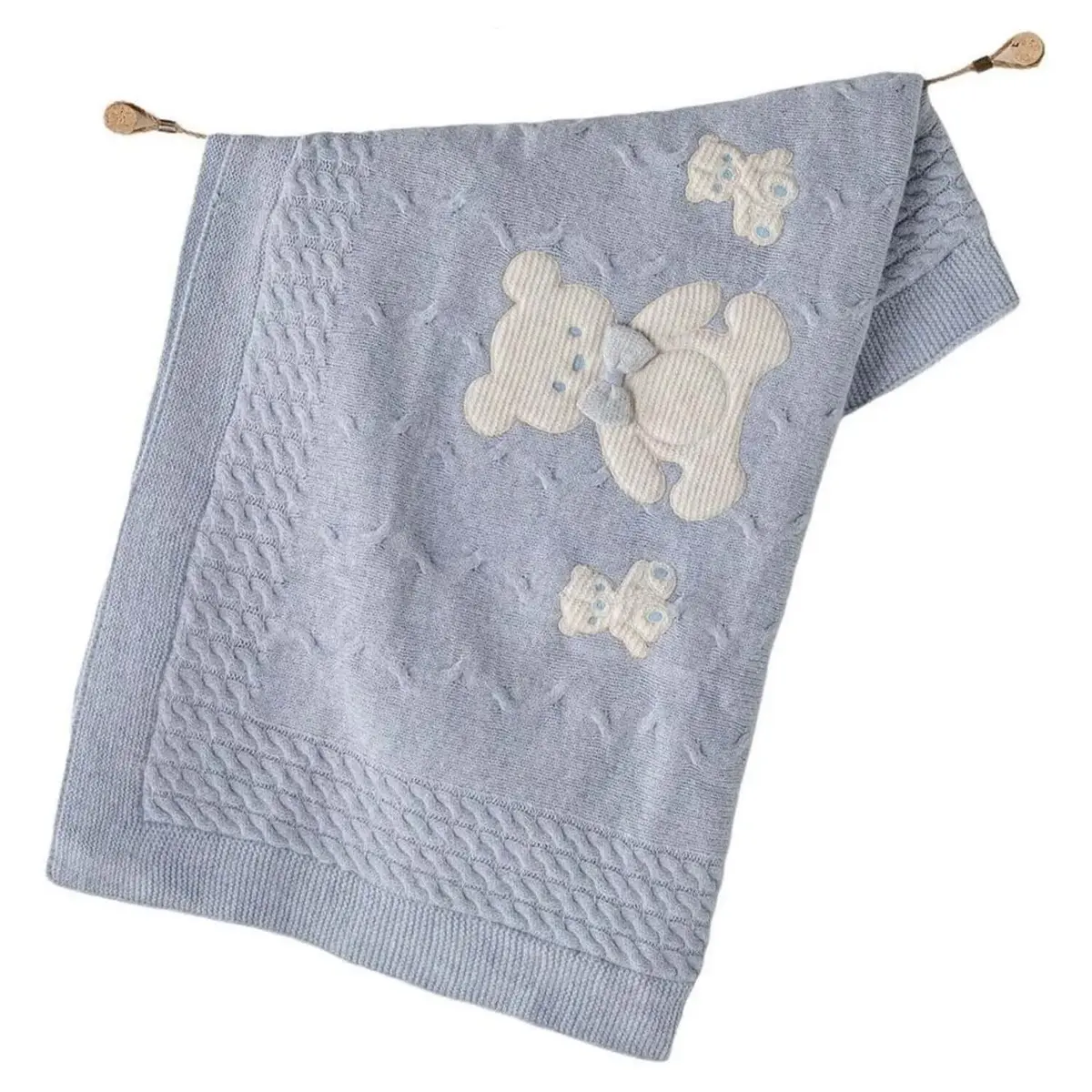 Andy Wawa Battaniye Triko 95x85 cm Mavi