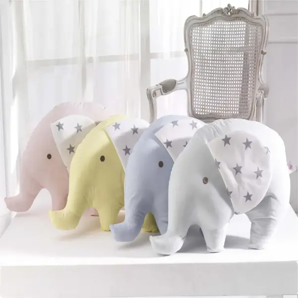 Momishop Bebek Dekoratif Yastık Fil Sarı