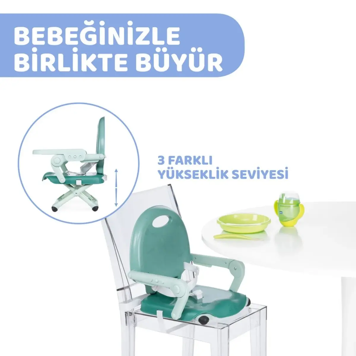 Chicco Pocket Snack Portatif Mama Sandalyesi Sage