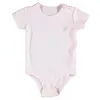 Bibaby Organik Body Kısa Kol Basic Pembe