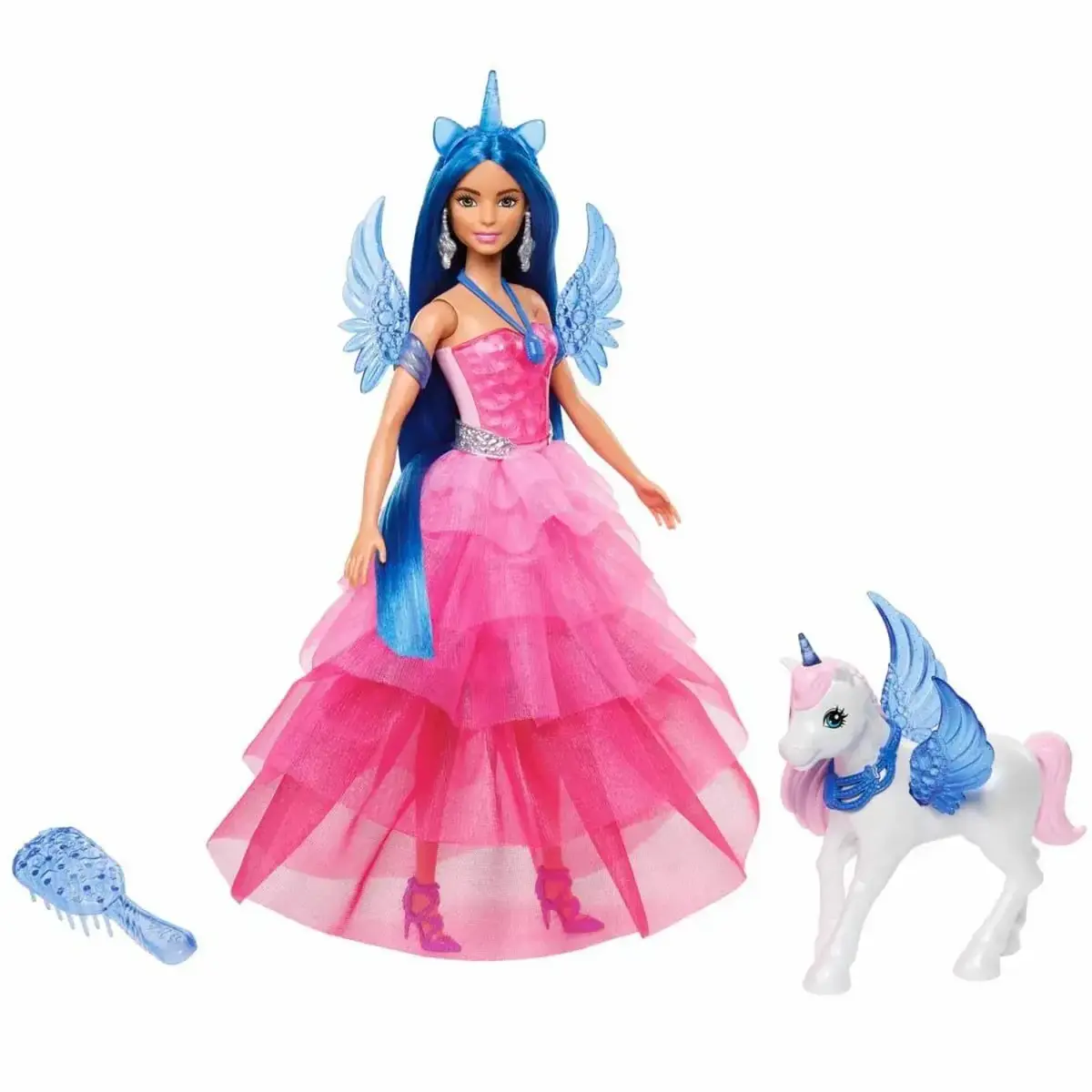 Barbie Mavi Saçlı Prenses Bebek 