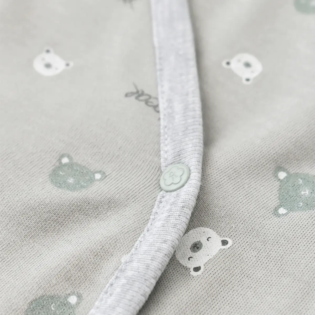 Bibaby Organik Yelek Çift Taraflı Hug Me Bear Yeşil